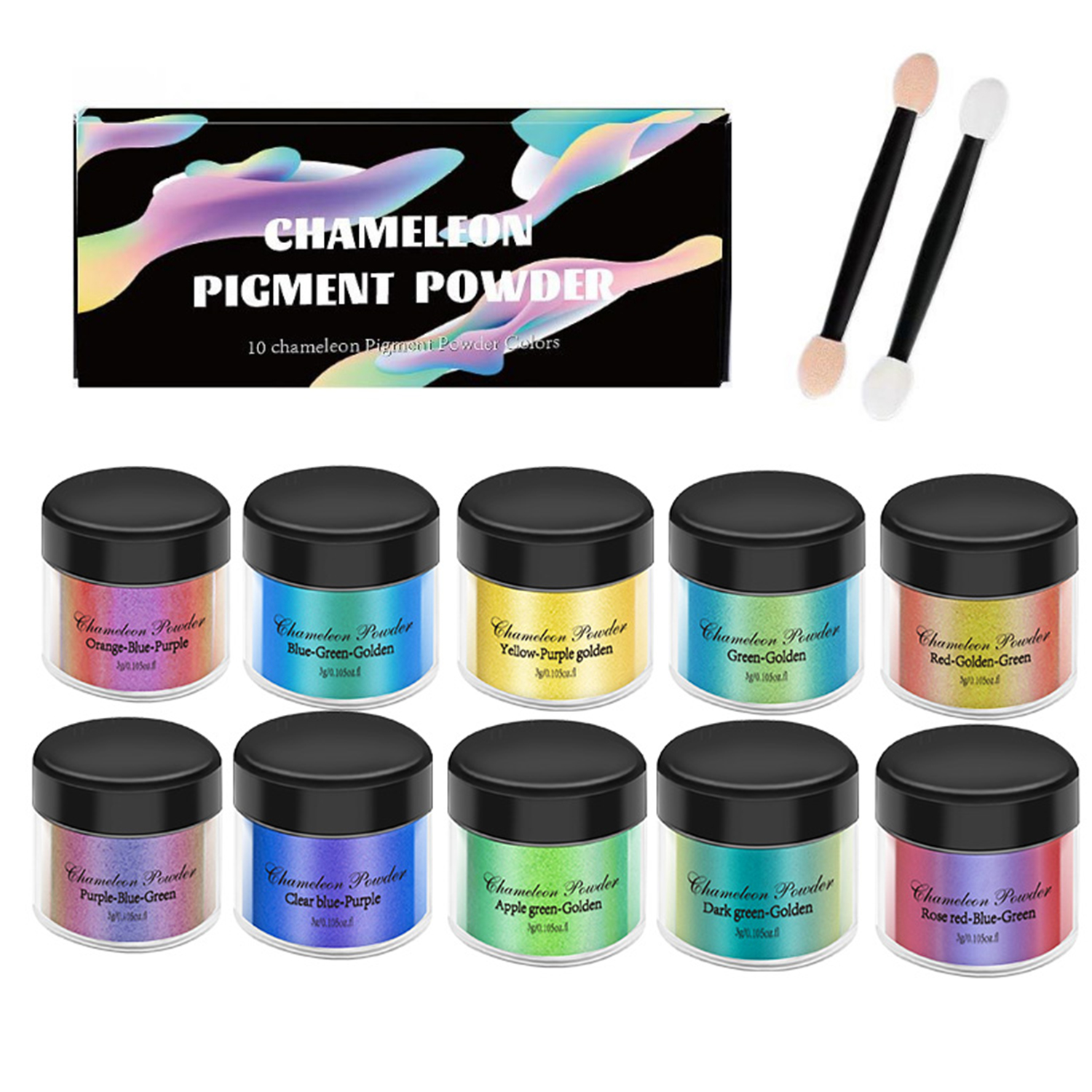 Jewelry Making Tool Kit - 10/20pcs Mirror Chameleons Pigment Set Pearl