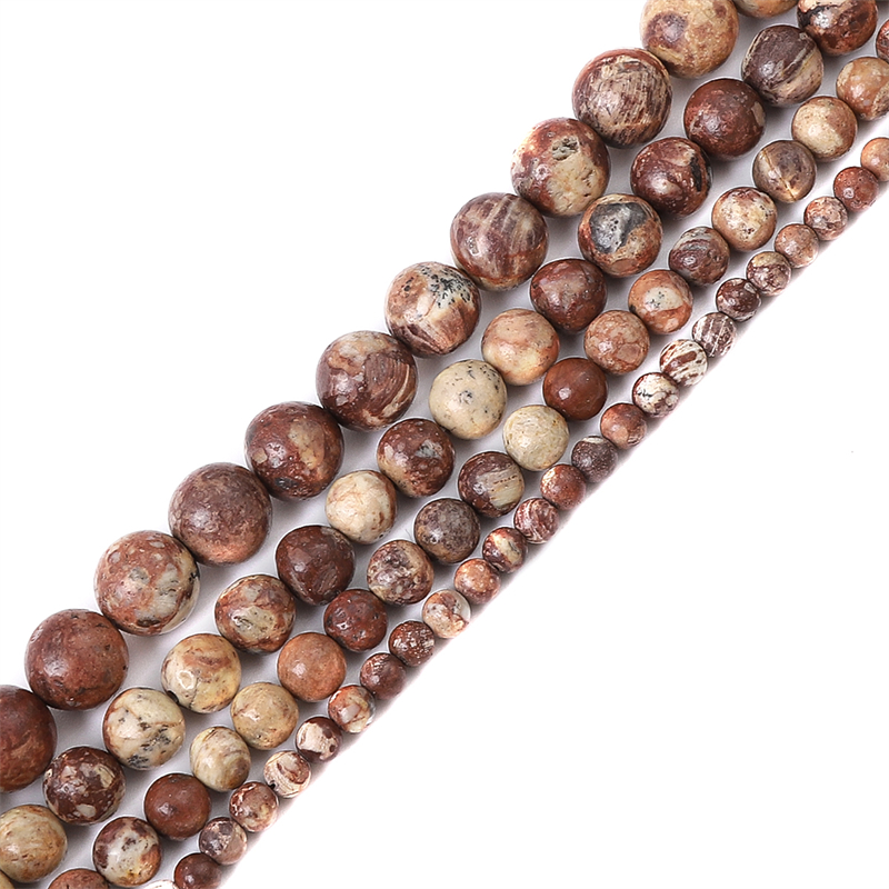 Jewelry Making Gemstones - Natural Stone Seastone Round Loose Spacer