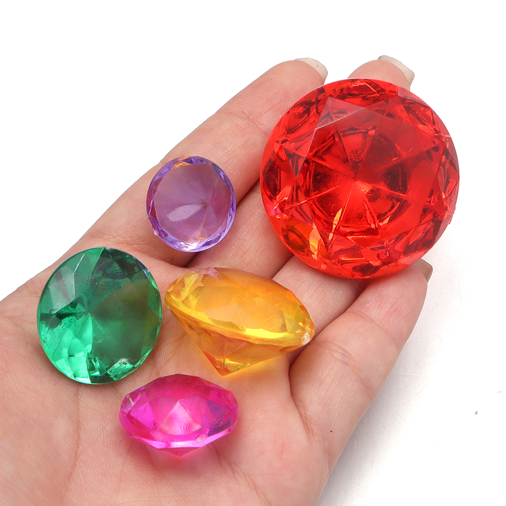 Jewelry Making Gemstones - 5-30pcs 19/22/25/30/40mm Colorful Waterdrop Acrylic Simulated