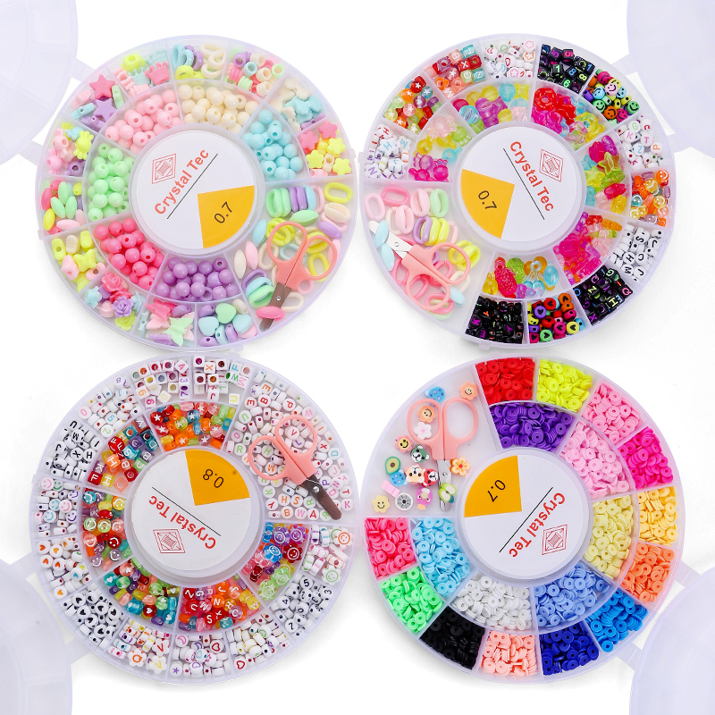 Jewelry Making Kit For Kids - Clay Beads Bracelet Making Kit Seed