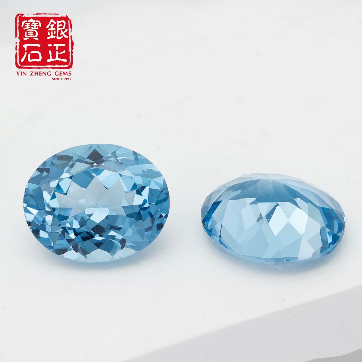 Jewelry Making Process - Flame Melted Process Lab-Grown Aquamarine Oval