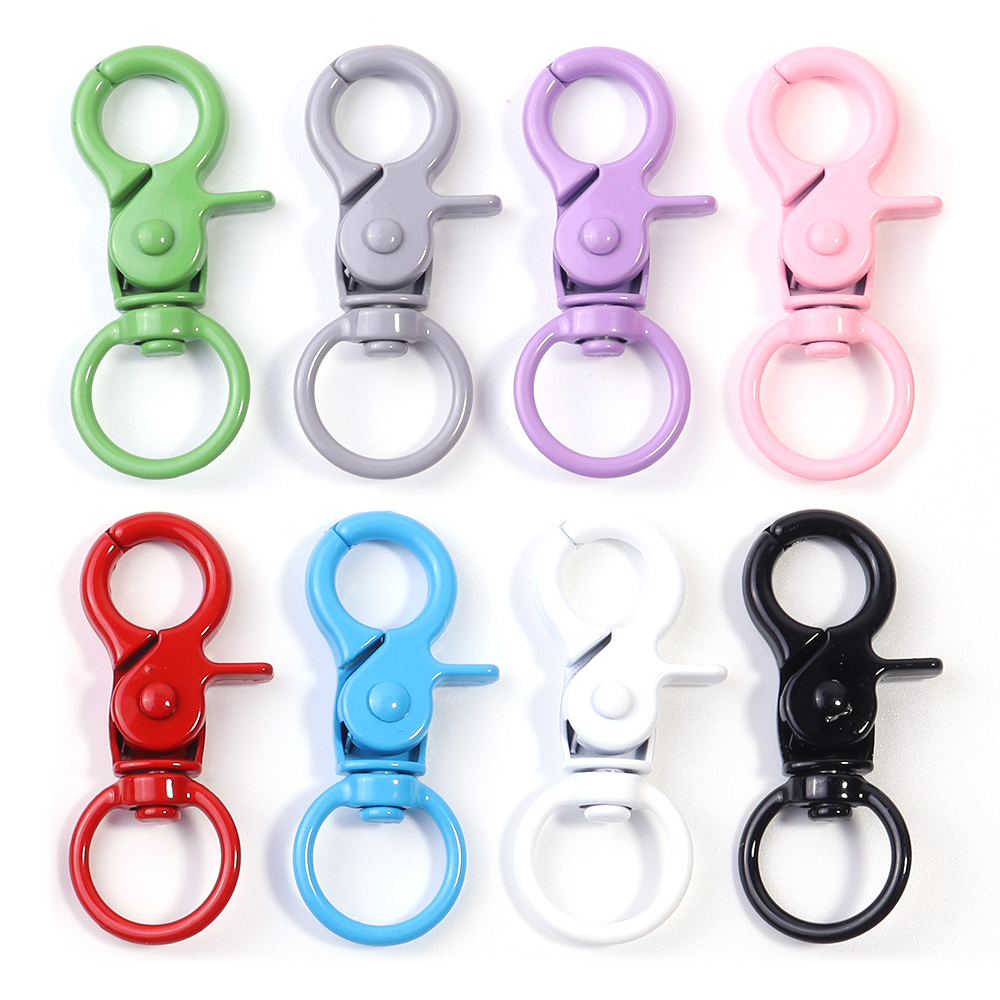 Jewelry Making Findings - 5Pcs/Lot Colorful Swivel Lobster Clasp Hooks