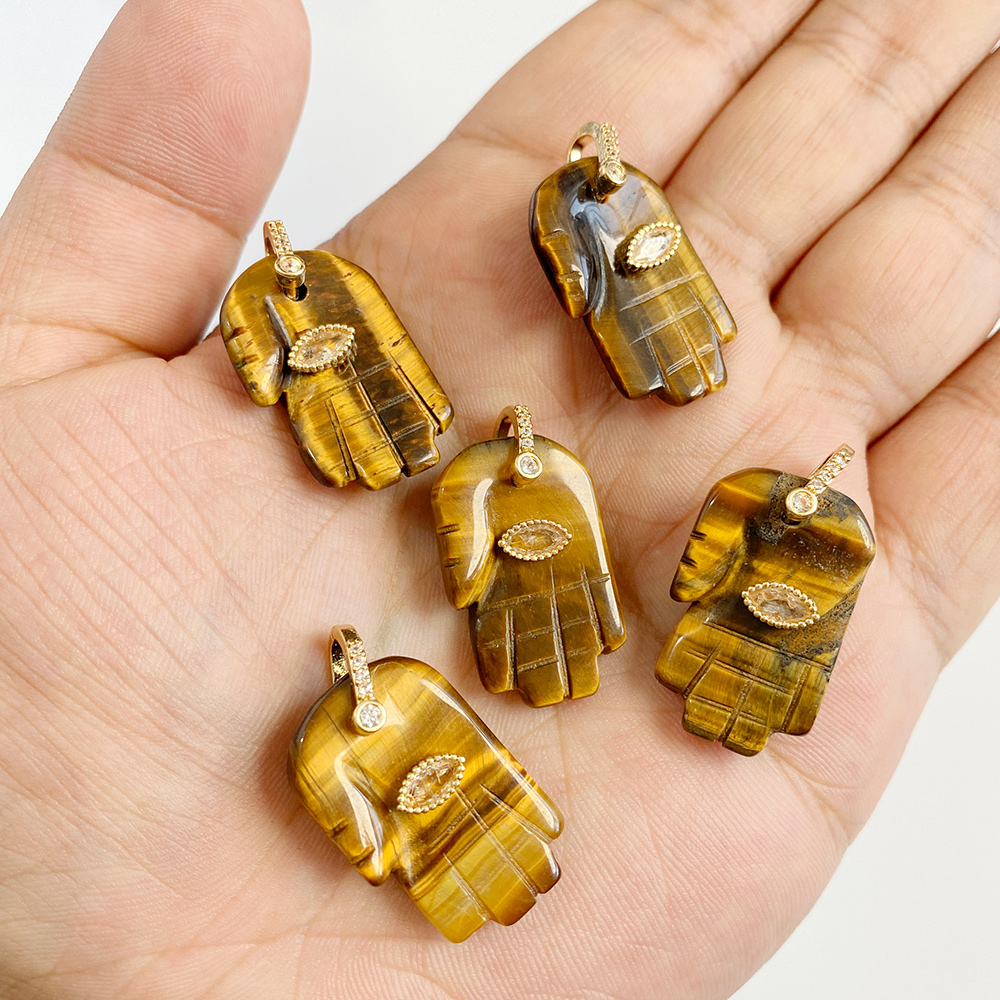 2PCS/Lot Natural StoneTiger Ey - Jewelry Making Gemstones recensie en prijs