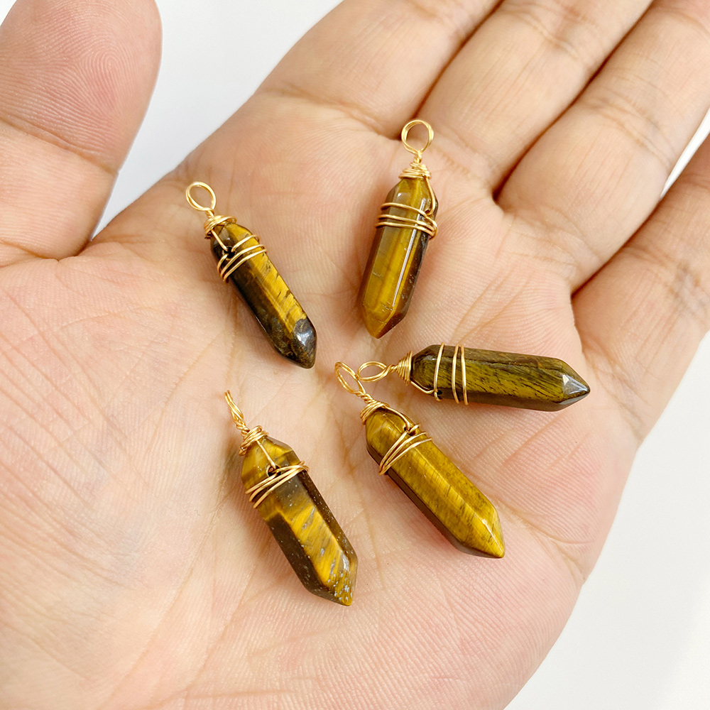 2PCS/Lot Natural StoneTiger Ey - Jewelry Making Gemstones recensie en prijs