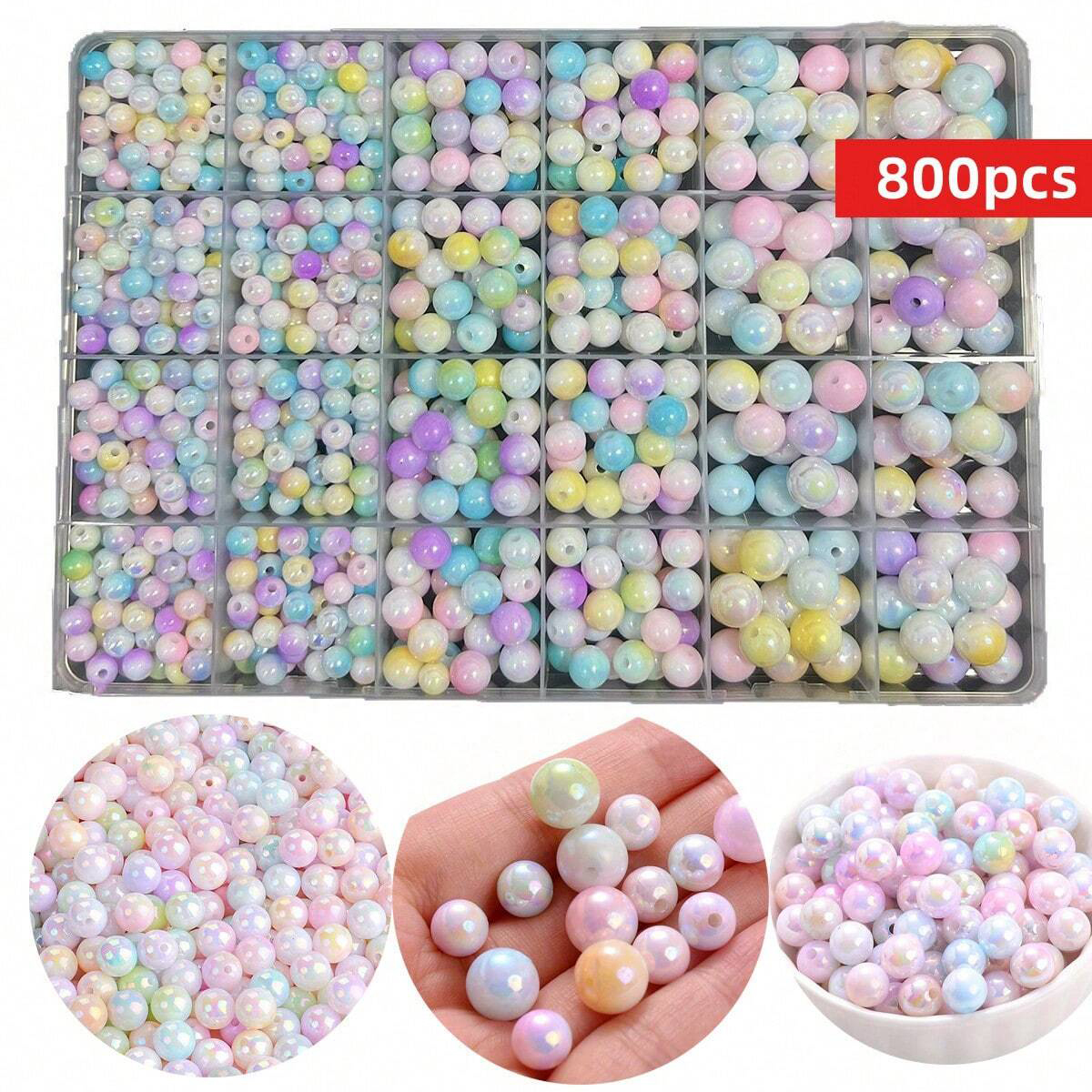 800pcs/24 grid set box 6mm/8mm - Jewelry Making For Birthday Party recensie en prijs