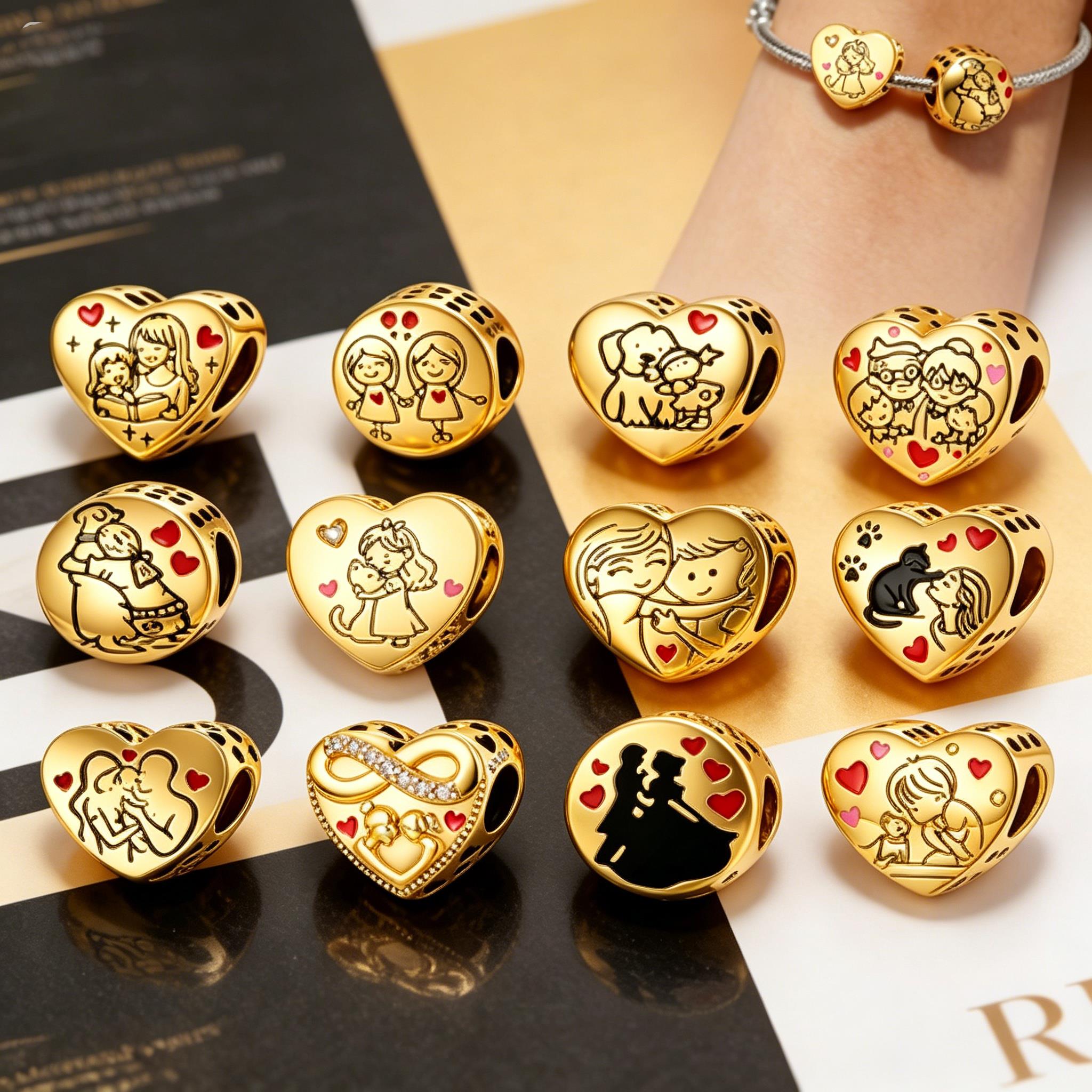 Gold Family Love Charms for Br - Jewelry Making For 5 Year Old recensie en prijs