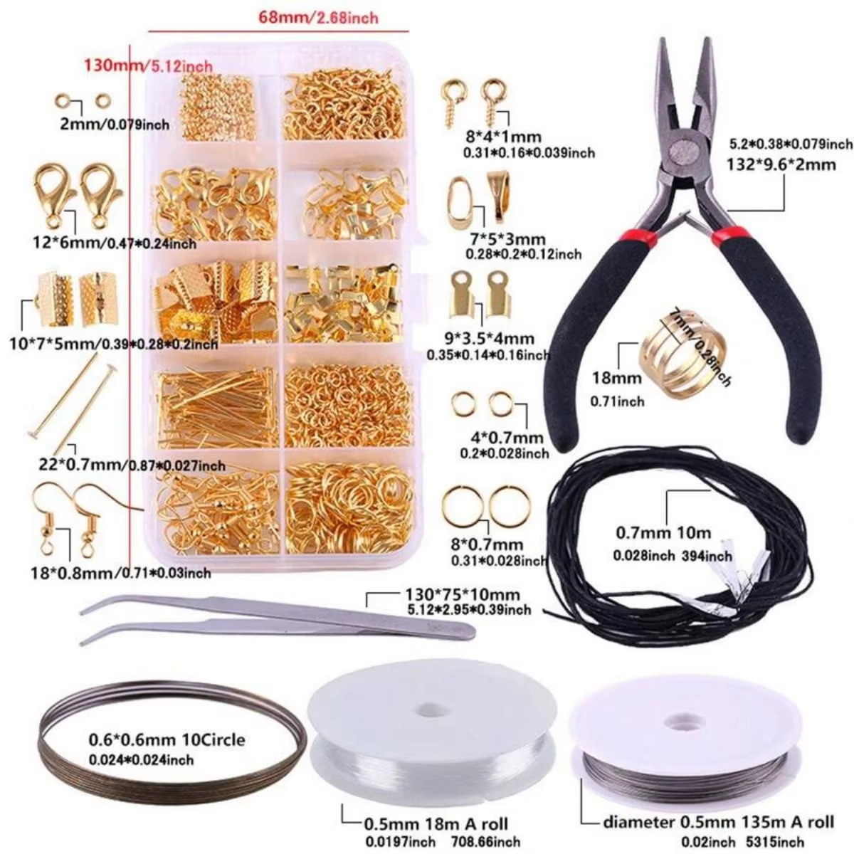 900pcs DIY Jewelry Findings Ki - Jewelry Making Kit For Kids recensie en prijs