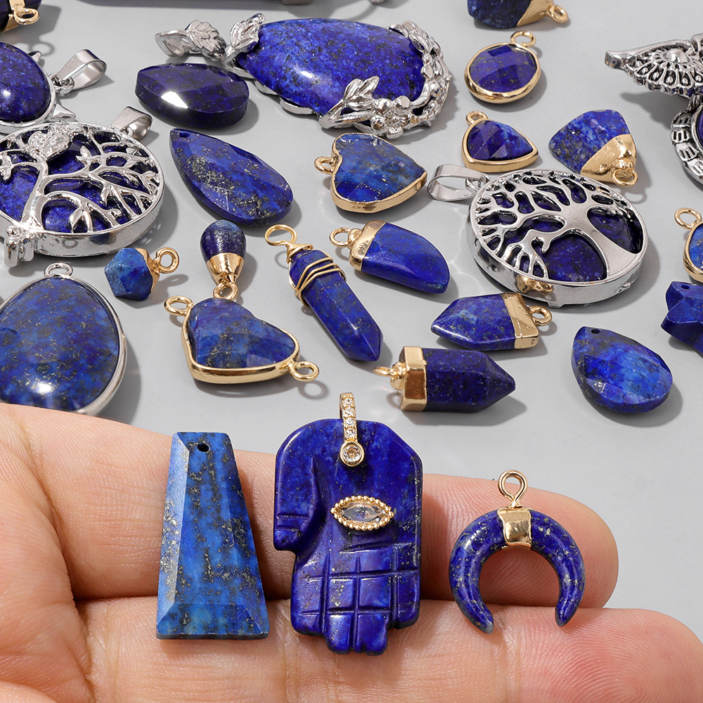 5PCS/lot Lapis Lazuli Stone Pe - Jewelry Making Gemstones recensie en prijs