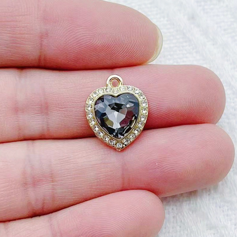 10pcs heart-shaped inlaid colo - Jewelry Making Gemstones recensie en prijs