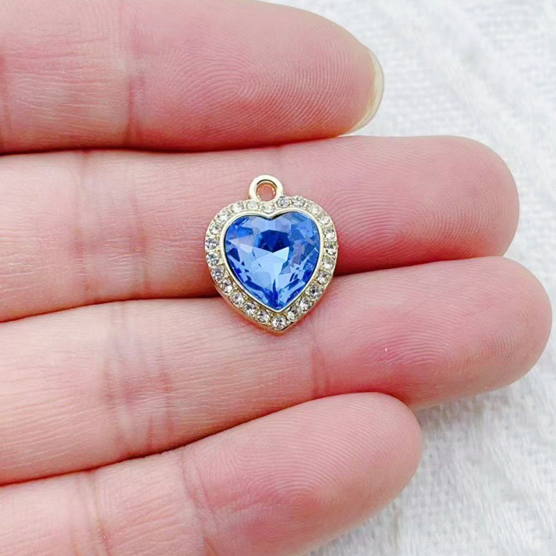10pcs heart-shaped inlaid colo - Jewelry Making Gemstones recensie en prijs