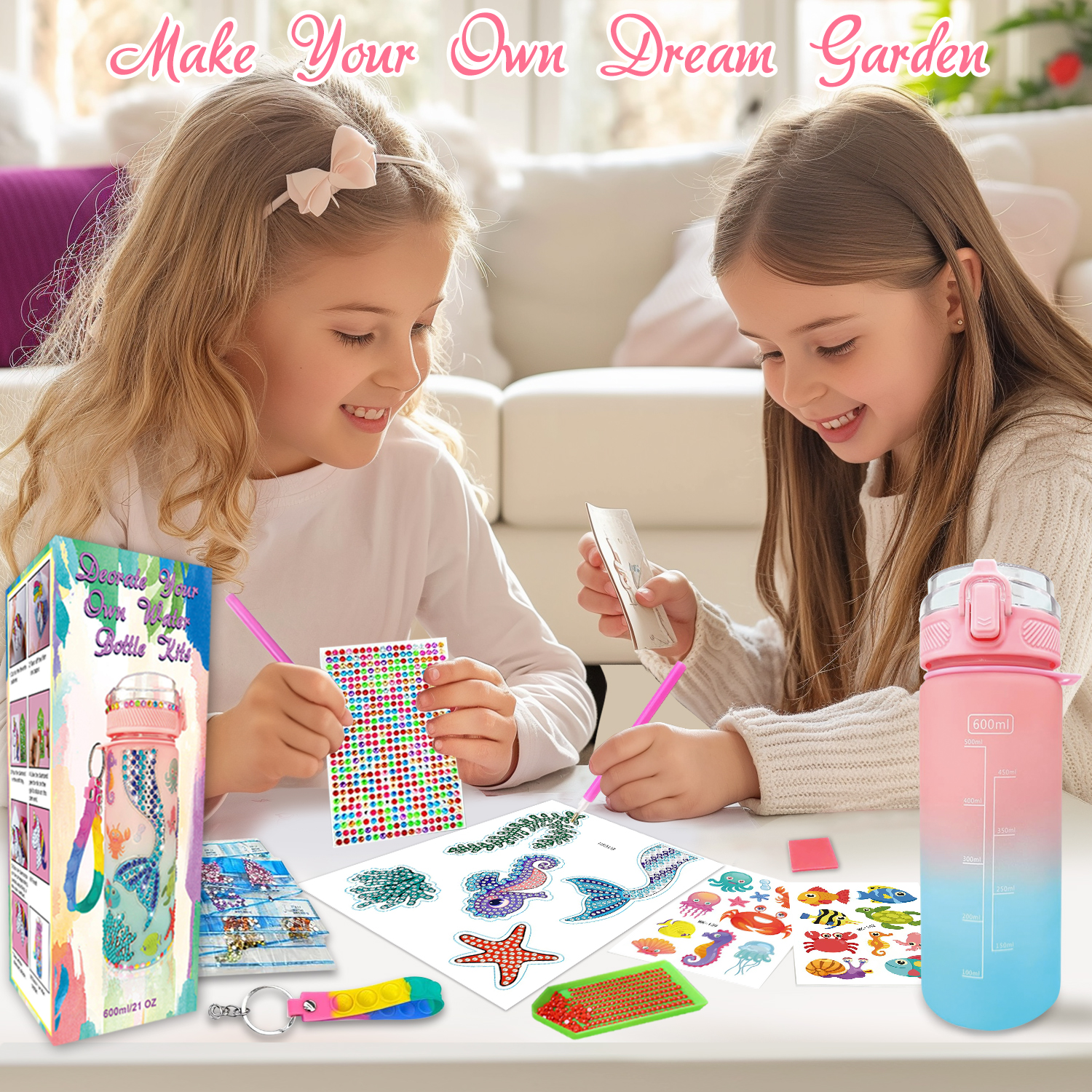 Decorate Your Own Water Bottle - Jewelry Making Kit For Kids recensie en prijs