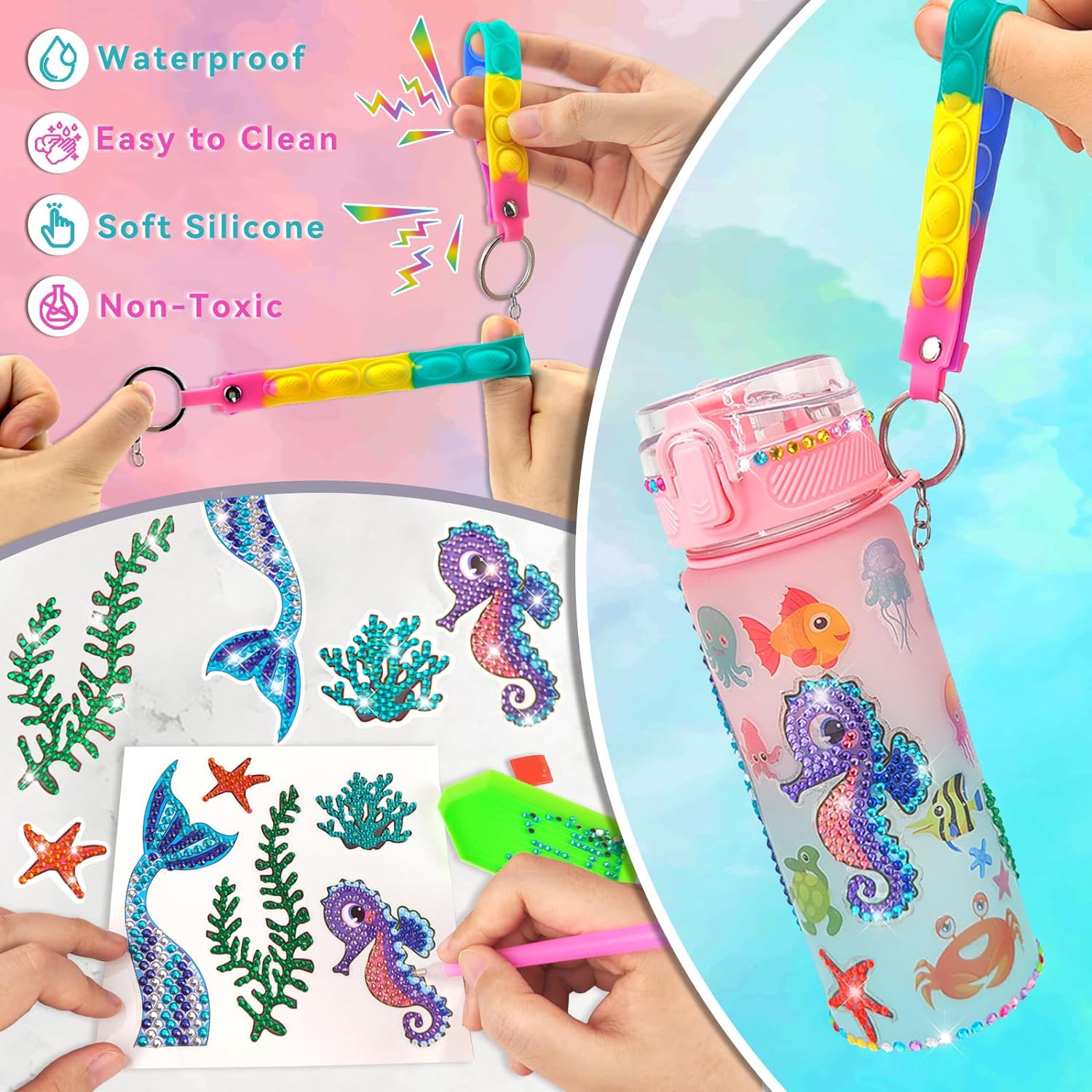 Decorate Your Own Water Bottle - Jewelry Making Kit For Kids recensie en prijs