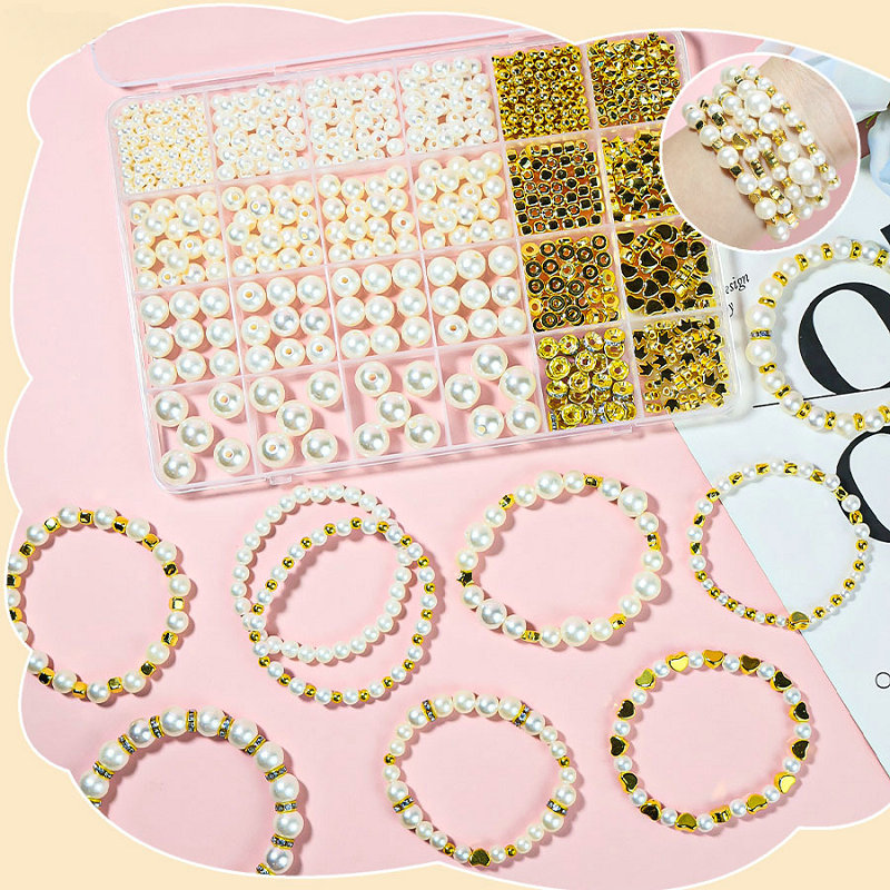 Golden Spacer Beads For Bracel - Jewelry Making Kit For Kids recensie en prijs