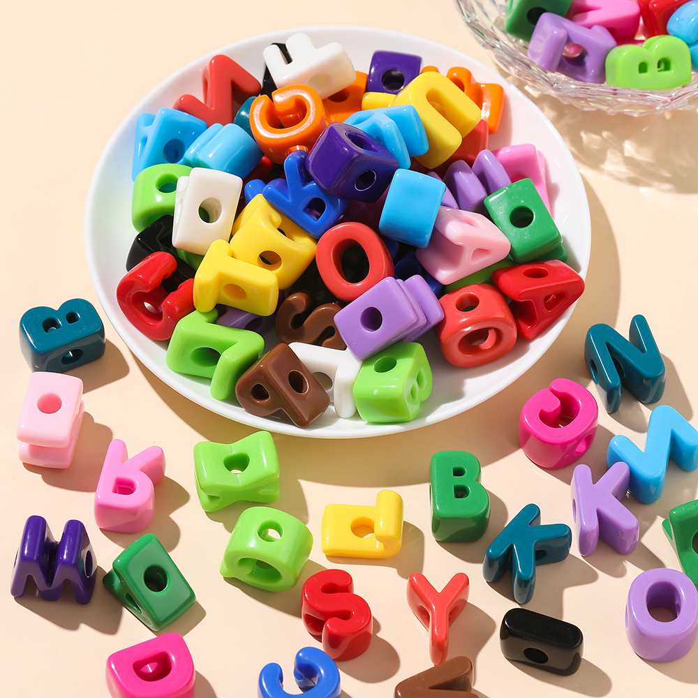 10pcs/lot Mixed Color Big Hole - Jewelry Making For 5 Year Old recensie en prijs