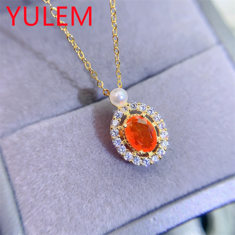Elegant Natural Orange Opal Pe - Jewelry Making For Birthday Party recensie en prijs