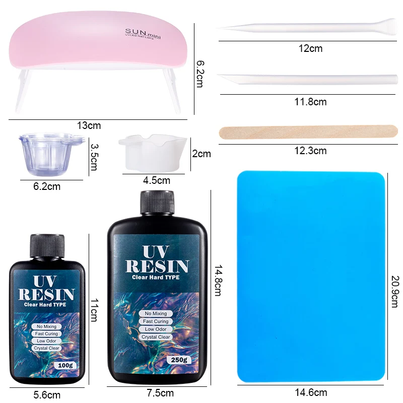 Hard UV Resin Glue Kit Fast Cu - Jewelry Making Tool Kit recensie en prijs