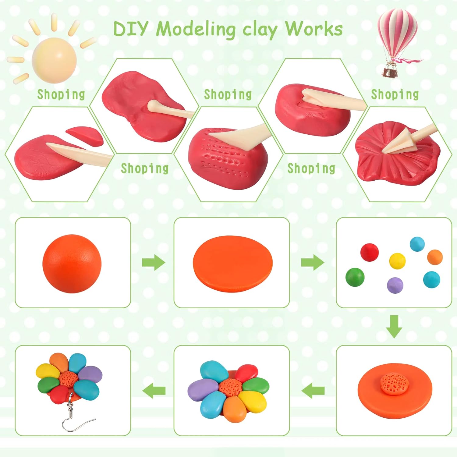 24 Color Polymer Clay Earring  - Jewelry Making Kit For Kids recensie en prijs