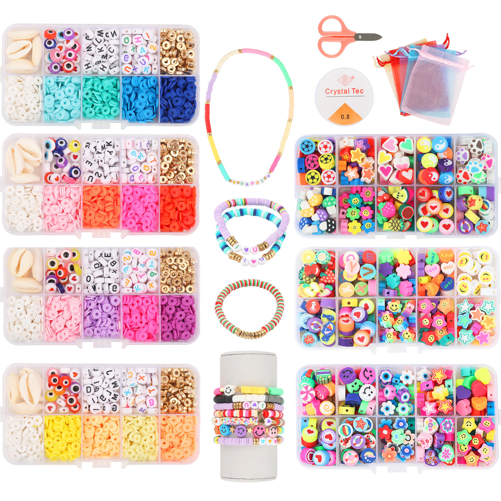 45 Types Boxed Beads Kits Poly - Jewelry Making Kit For Kids recensie en prijs