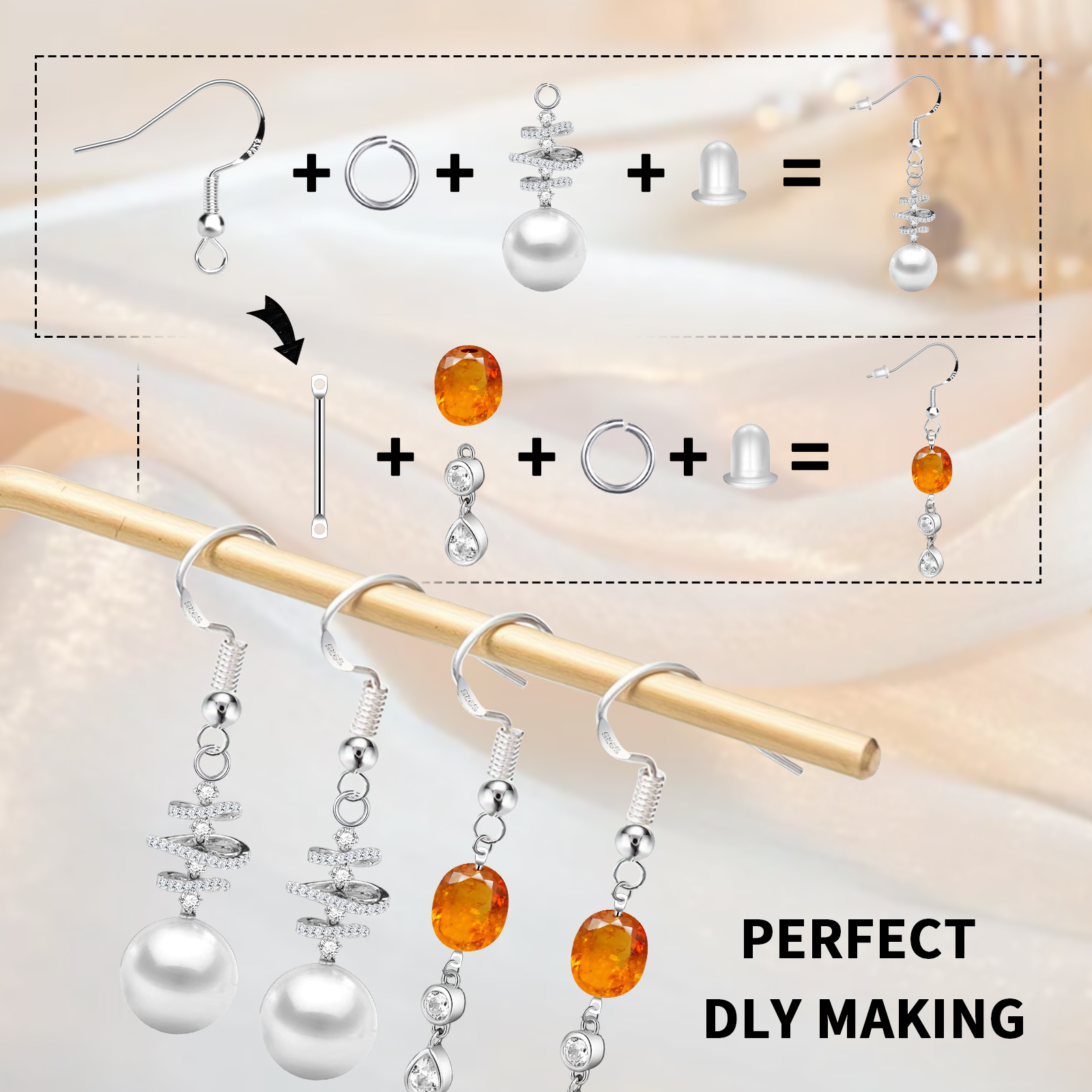925 Silver/Gold Plated Earring - Jewelry Making Findings recensie en prijs