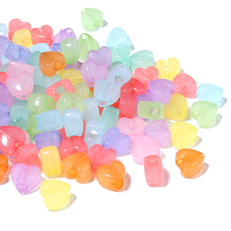 100pcs/Lot Candy Color Heart S - Jewelry Making For 5 Year Old recensie en prijs