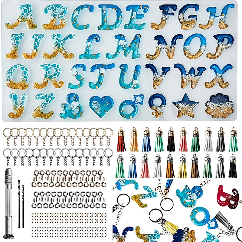 Alphabet Silicone Mold for Epo - Jewelry Making Tool Kit recensie en prijs