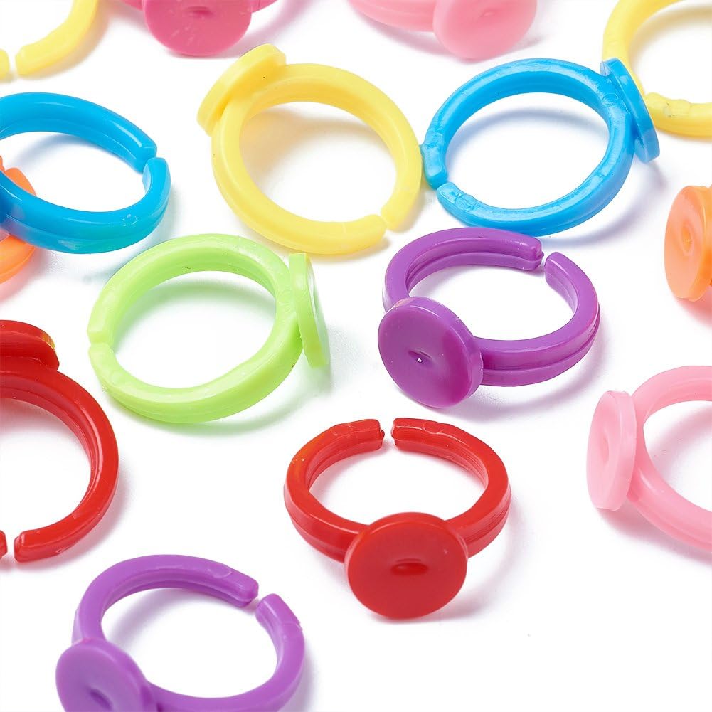 100pcs Clear Plastic Adjustabl - Jewelry Making For 5 Year Old recensie en prijs