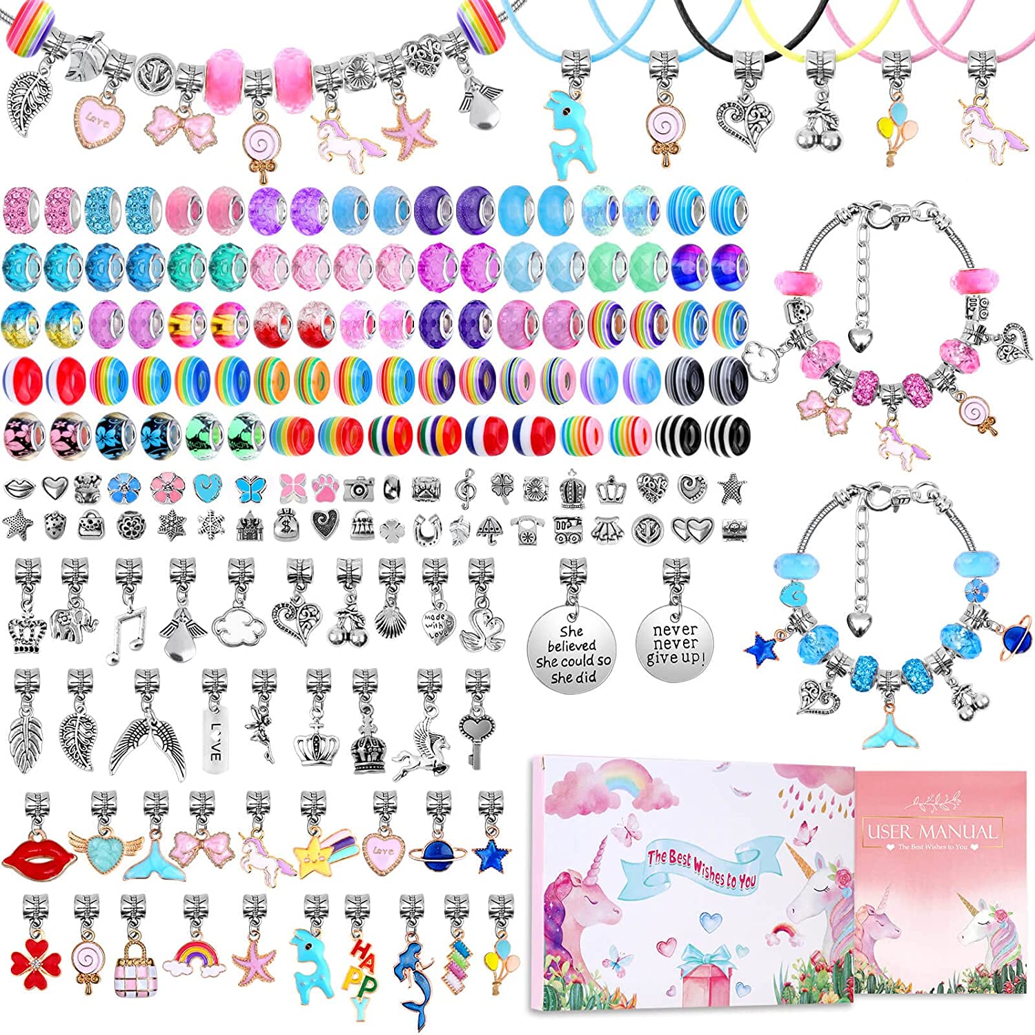 Charm Bracelet Making Kit DIY  - Jewelry Making Kit For Kids recensie en prijs