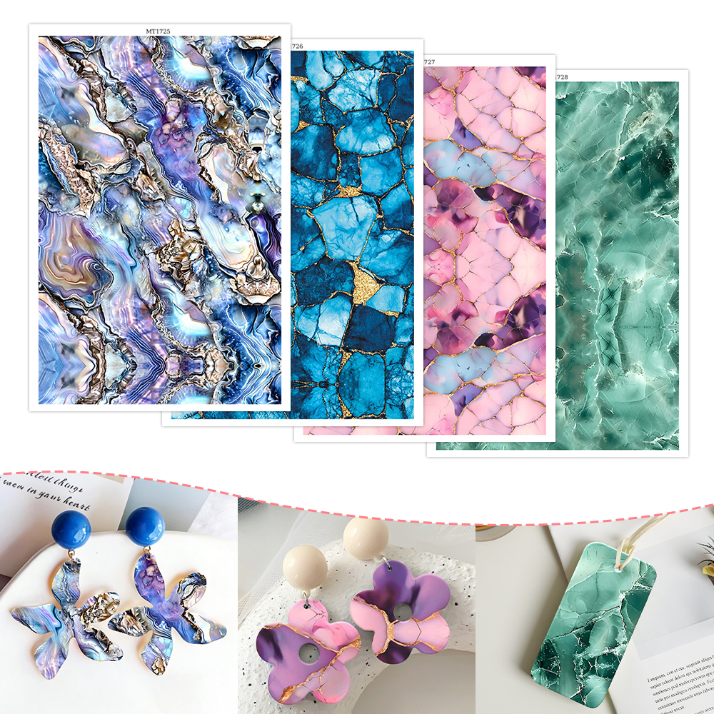 4pcs Transfer Paper Marble Leo - Jewelry Making For Birthday Party recensie en prijs