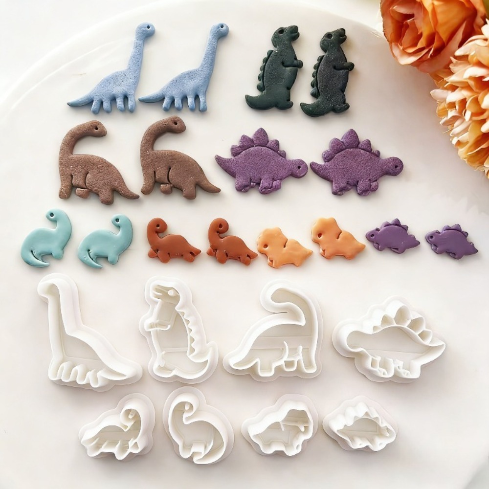 8pcs Cute Dinosaur Clay Cutter - Jewelry Making Tool Kit recensie en prijs