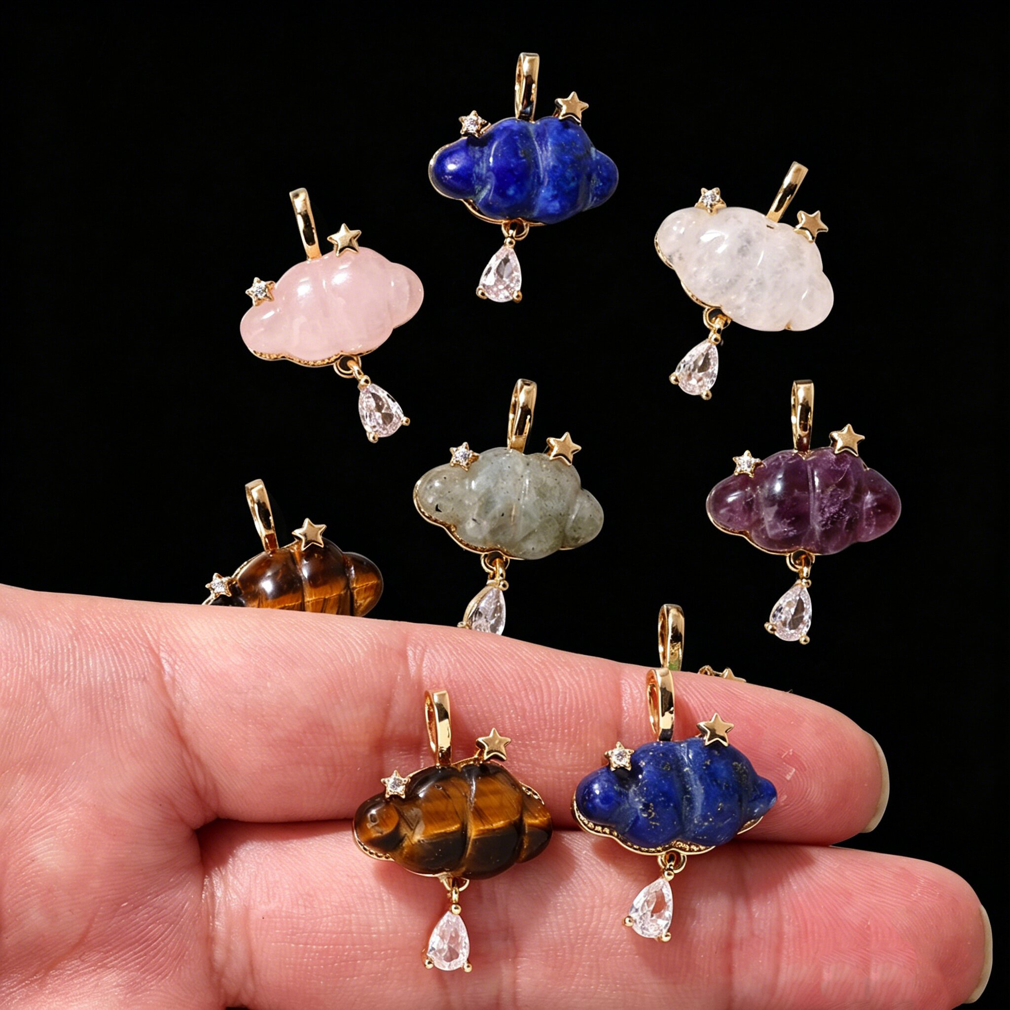 1PC Natural Stone Quartz Penda - Jewelry Making Gemstones recensie en prijs