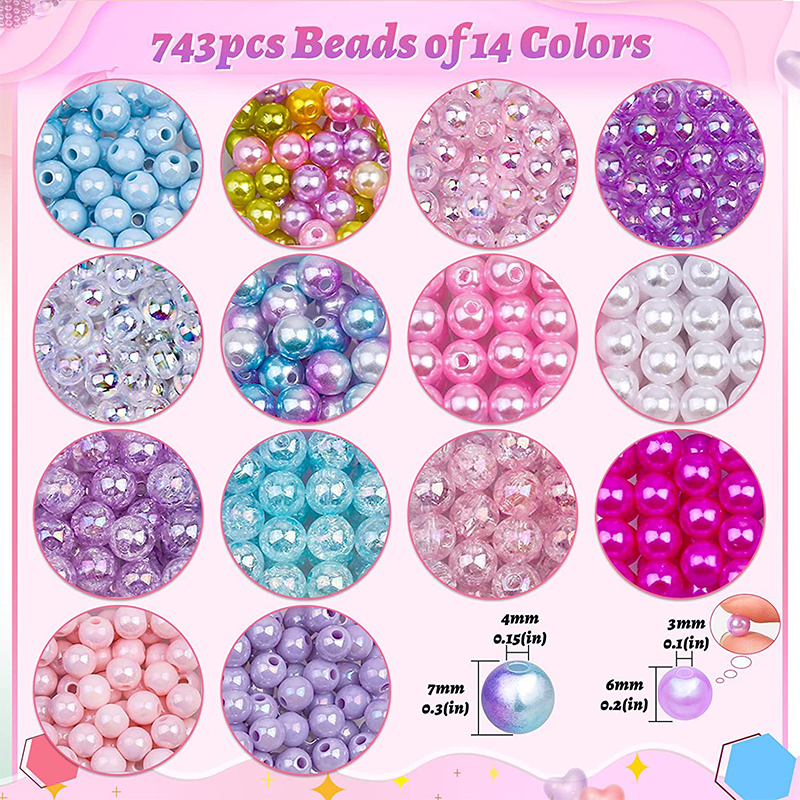 Rainbow ABS Pearl Beads Kit Gr - Jewelry Making Kit For Kids recensie en prijs
