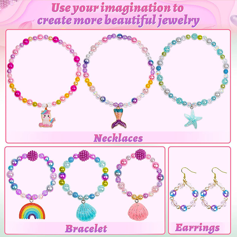 Rainbow ABS Pearl Beads Kit Gr - Jewelry Making Kit For Kids recensie en prijs