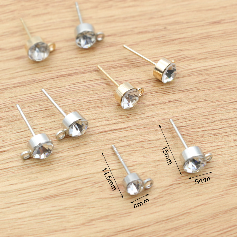 50pcs Stud Earrings Pins with  - Jewelry Making Findings recensie en prijs
