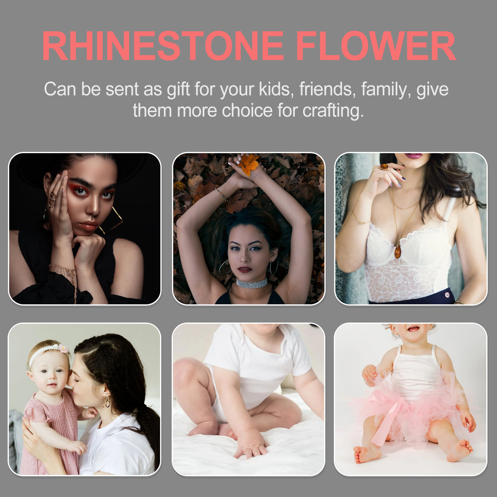 100Pcs Iron Rhinestone Flower  - Jewelry Making For Birthday Party recensie en prijs